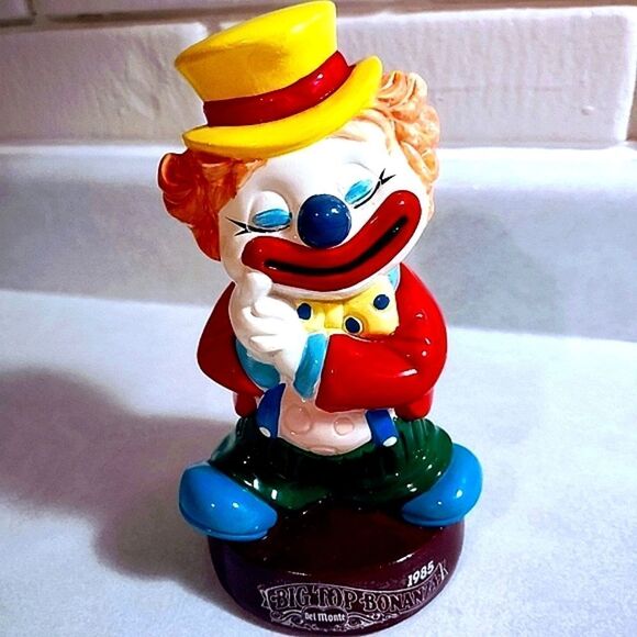 VINTAGE 1985 DEL Monte Clown Big Top Bonanza 7" Promotional Bank - Picture 1 of 7